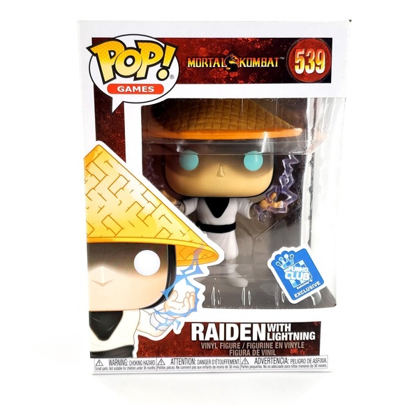 Funko Pop! Mortal Kombat Raiden #539 Vinyl Figure Funko Club GameStop Exclusive